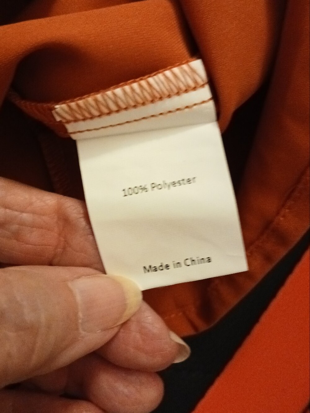 Agnes Orinda NWT Long Sleeve Blouse Women's Size 2X Rust Orange Neutral Fall - Picture 8 of 8